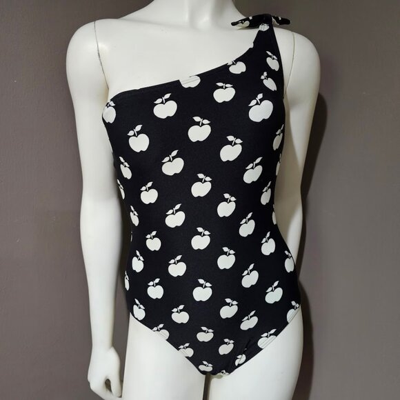 Kate Spade New York Fruit Print One Shoulder One Piece Swimsuit - Picture 2 of 9